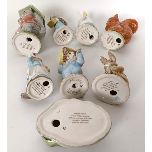 117 - Thirteen Beswick Beatrix Potter figures, including Goody & Timmy Tiptoes, and Little Pig Robinso... 