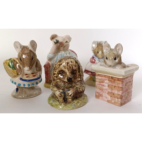117 - Thirteen Beswick Beatrix Potter figures, including Goody & Timmy Tiptoes, and Little Pig Robinso... 