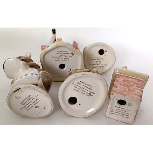 117 - Thirteen Beswick Beatrix Potter figures, including Goody & Timmy Tiptoes, and Little Pig Robinso... 