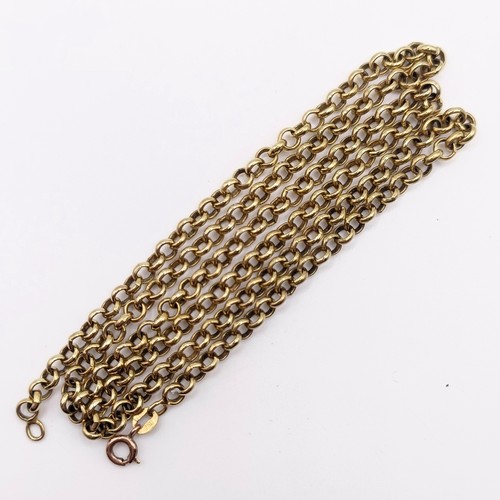 670 - A 9ct gold link chain, 23 g