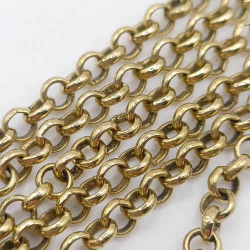 670 - A 9ct gold link chain, 23 g