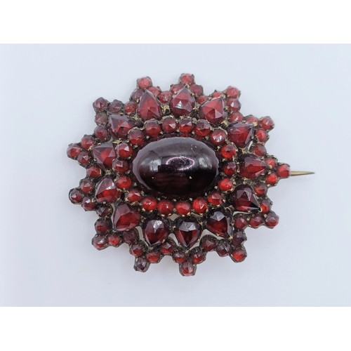 678 - A late19th/early 20th century paste set brooch