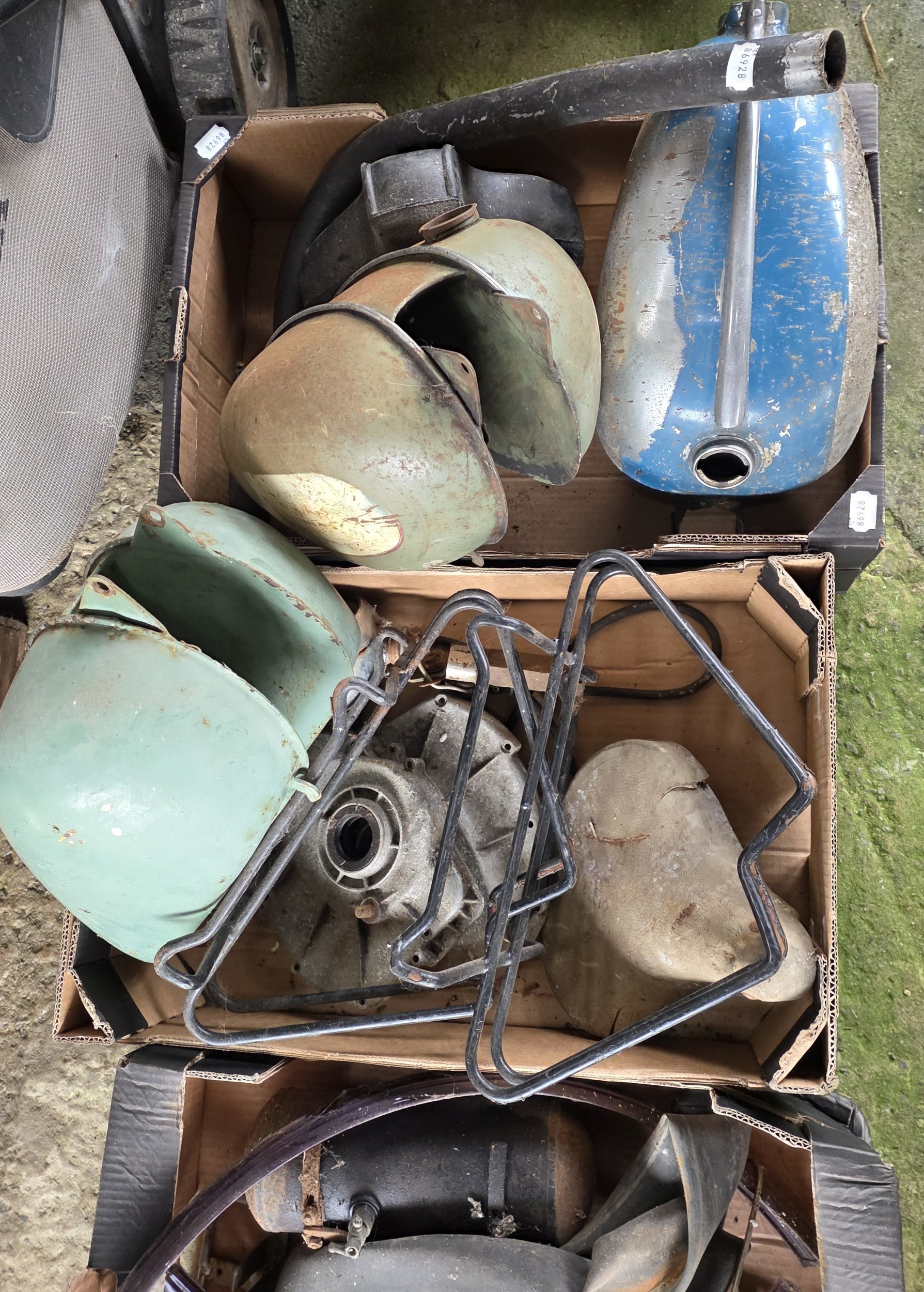 Assorted motorcycle sparesFrom the Joe Skinner Motorcycle Collection
