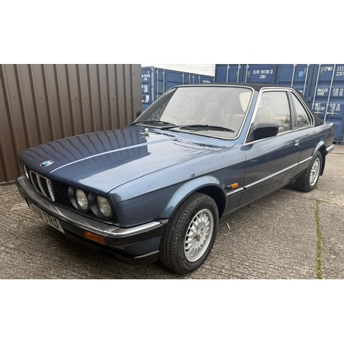 21 - 1985 BMW E30 320i Baur TC2Registration number B491 TRUBlue with a beige cloth interiorManualAlloy wh... 
