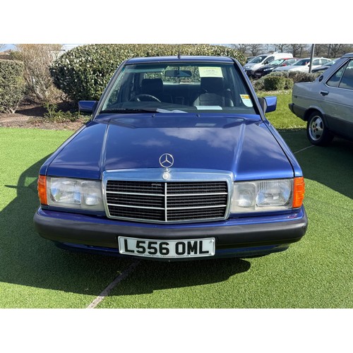 1993 Mercedes-Benz 190E AutoRegistration number L556 OMLChassis number ...