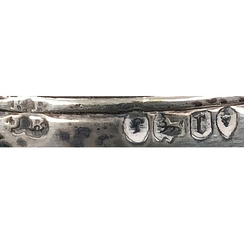 23 - A Victorian silver and cut glass eight piece cruet stand, London 1860, stand 28.5 ozt