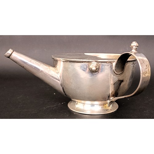 2 - An unusual George V silver invalid cup, Sheffield 1919, 8.1 ozt, 16 cm wide