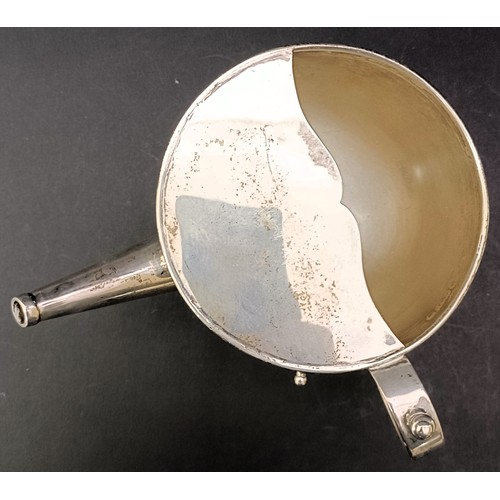 2 - An unusual George V silver invalid cup, Sheffield 1919, 8.1 ozt, 16 cm wide