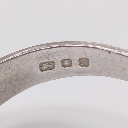 473 - A Kraemer silver and amethyst ring, ring size N, in original box