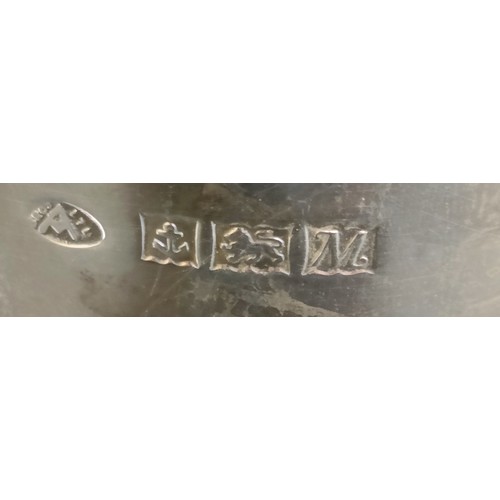 39 - A silver mug, inscribed to the base, Birmingham 1961, 8.4 ozt, 11 cm high