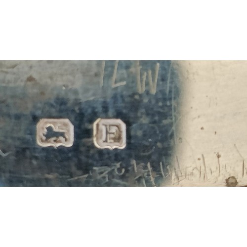 53 - A George V small silver hip flask, Birmingham 1930, 2 ozt, 8 cm high