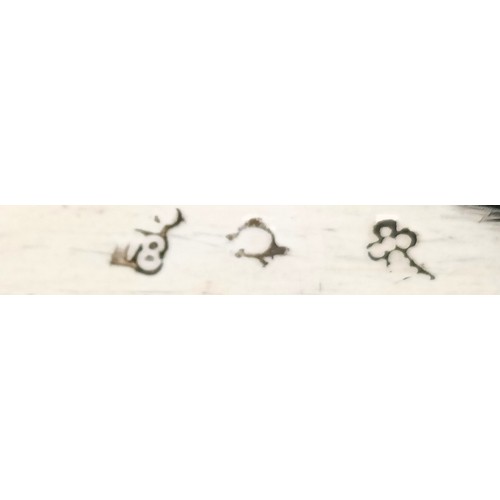 55 - A Dutch silver oval snuff box 2.2 ozt, 8 cm wide