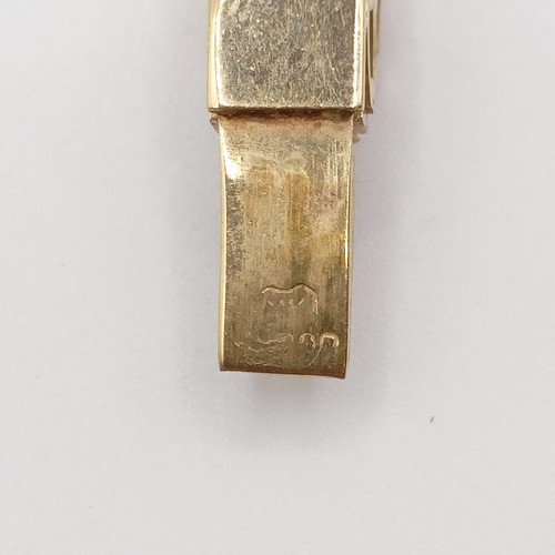 407 - A 9ct gold fringe necklace, 21.5 g