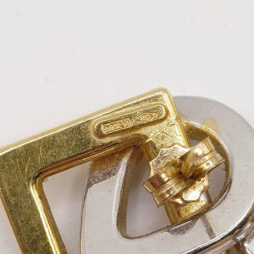 414 - ***Regretfully Withdrawn*** A yellow coloured metal and pearl bar brooch, four pairs of stud earring... 