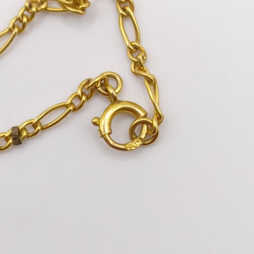 447 - A 9ct gold chain,52 cm, 5 g
