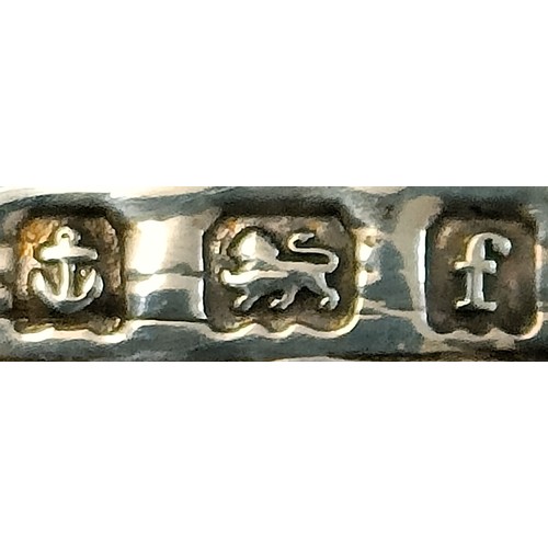 135 - An Art Nouveau style silver backed hand mirror, and four matching brushes, Birmingham 1905