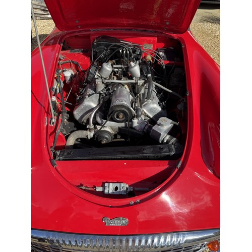 22 - 1963 Daimler Dart SP250Registration number 935 FXOChassis number 104066Engine number 97291Red with a... 