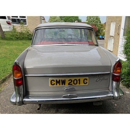 3 - 1965 Morris Oxford Series VI De Luxe SaloonBeing sold without reserveRegistration number CMW 201CCha... 