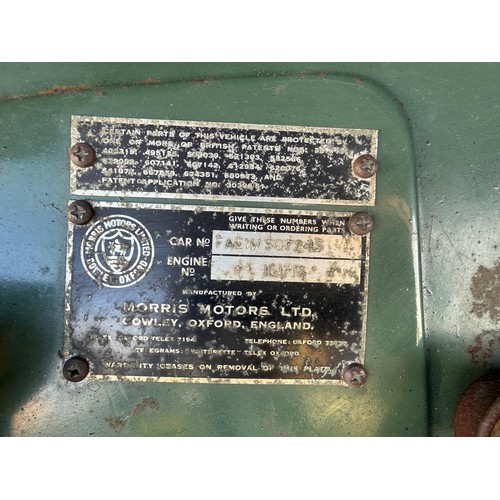 4 - ***Being sold without reserve***1955 Morris Minor Split ScreenRegistration number PYK 813Chassis num... 
