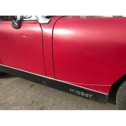 11 - 1978 MG MidgetBeing sold without reserveChassis number GAN6-208478GEngine number YB68336HERegistrati... 