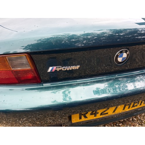 12 - 1997 BMW Z3 RoadsterChassis number WBACH72030LD82518Engine number 06989753Registration number R427 H... 