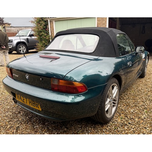 12 - 1997 BMW Z3 RoadsterChassis number WBACH72030LD82518Engine number 06989753Registration number R427 H... 