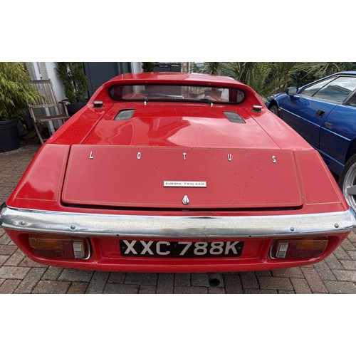 26 - 1972 Lotus EuropaChassis number 10948Engine number 725352Registration number XXC 788KRedOwned since ... 