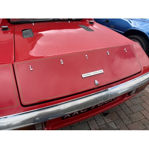 26 - 1972 Lotus EuropaChassis number 10948Engine number 725352Registration number XXC 788KRedOwned since ... 