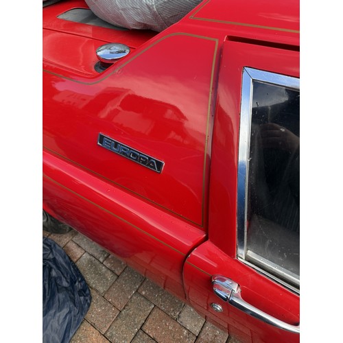 26 - 1972 Lotus EuropaChassis number 10948Engine number 725352Registration number XXC 788KRedOwned since ... 