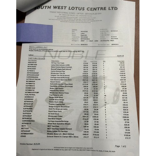 28 - 1978 Lotus Esprit S2Chassis number 78110133SEngine number HD907 7810 15544Registration number ATH 64... 