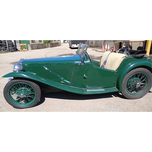 29 - 1936 MG TA**Reduced estimate**Registration number AGA 384Chassis number 592Engine number D4493Green ... 