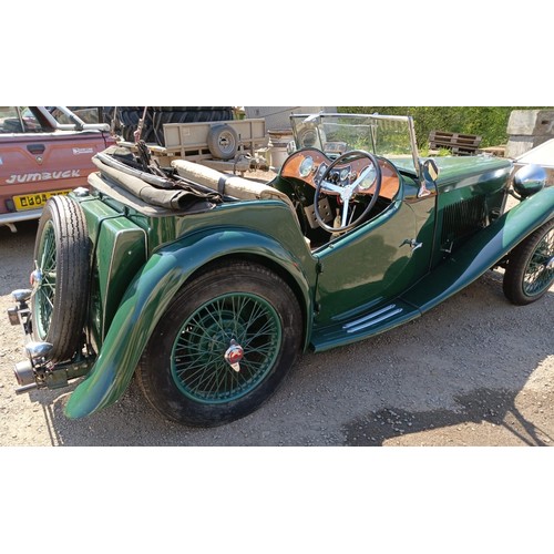 29 - 1936 MG TA**Reduced estimate**Registration number AGA 384Chassis number 592Engine number D4493Green ... 