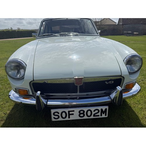 31 - 1974 MG B GT V8Registration number SOF 802MChassis number GD2D11527GEngine number 1614Glacier white ... 