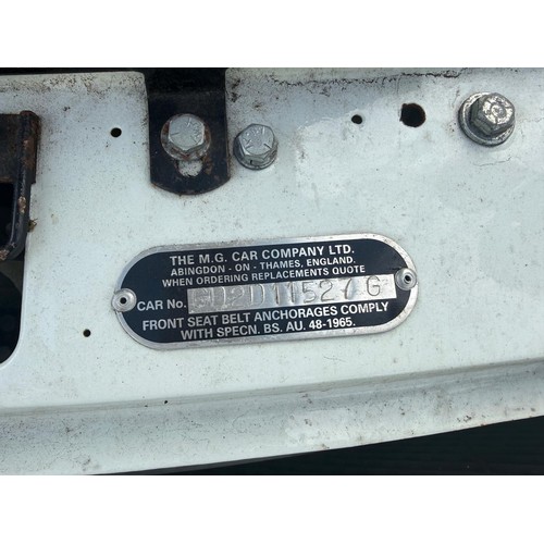 31 - 1974 MG B GT V8Registration number SOF 802MChassis number GD2D11527GEngine number 1614Glacier white ... 