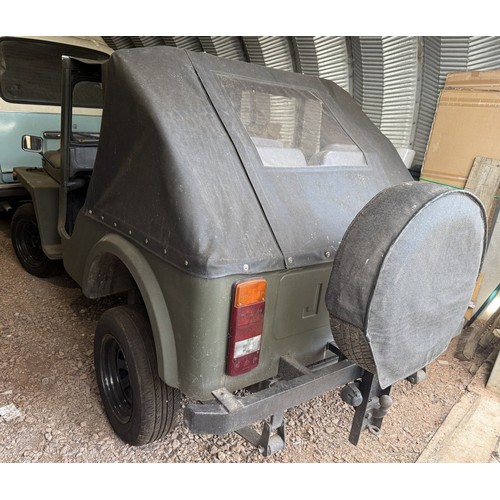 36 - 1981 Jago JeepRegistration number PAP 998XChassis number JE32680Engine number KL14521Military drab g... 