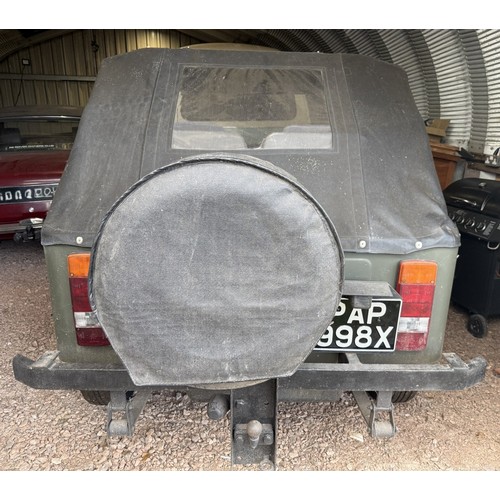 36 - 1981 Jago JeepRegistration number PAP 998XChassis number JE32680Engine number KL14521Military drab g... 