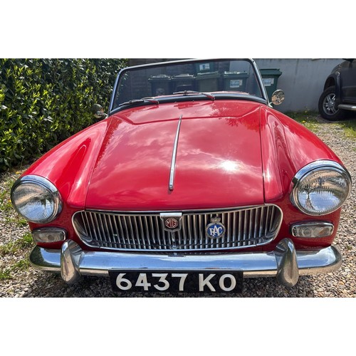 42 - 1964 MG Midget Mk IRegistration number 6437 KOChassis number GAN224225Engine number Red with a black... 