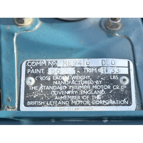 43 - 1970 Triumph 2000 Mk IIChassis number ME9416DL0Engine number ME9153HERegistration number KVL 730HVal... 