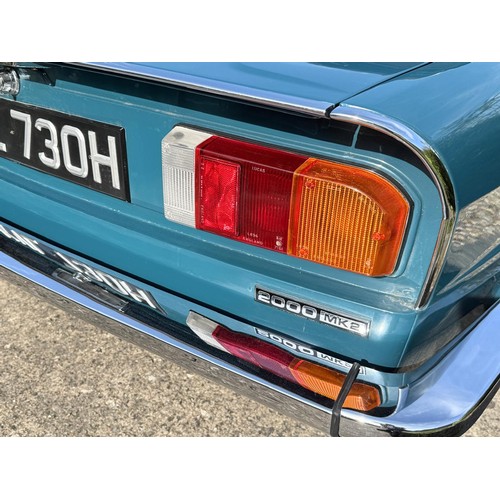 43 - 1970 Triumph 2000 Mk IIChassis number ME9416DL0Engine number ME9153HERegistration number KVL 730HVal... 
