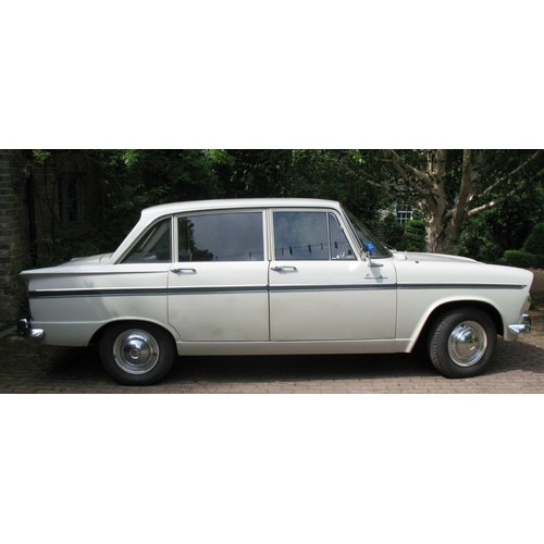 45 - 1965 Hillman Super MinxRegistration number EDM 26CChassis numberEngine numberWhite with a green stri... 