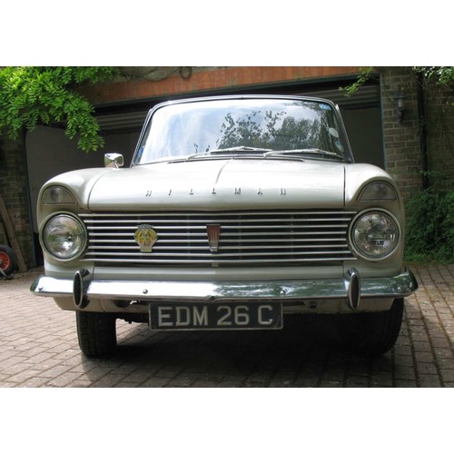 45 - 1965 Hillman Super MinxRegistration number EDM 26CChassis numberEngine numberWhite with a green stri... 