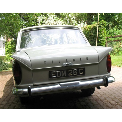 45 - 1965 Hillman Super MinxRegistration number EDM 26CChassis numberEngine numberWhite with a green stri... 