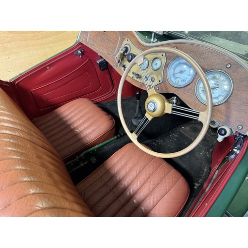 46 - 1952 MG TDRegistration number OZ 7421Chassis number TD16080Engine number XPAG/T02/159Green with a re... 