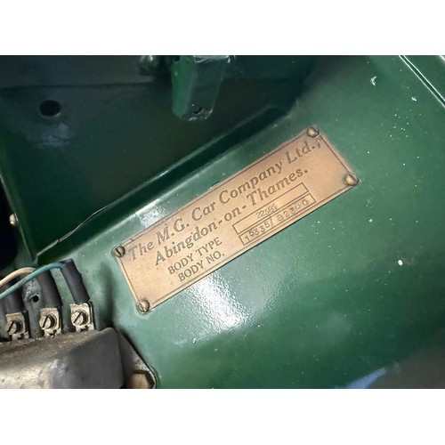 46 - 1952 MG TDRegistration number OZ 7421Chassis number TD16080Engine number XPAG/T02/159Green with a re... 