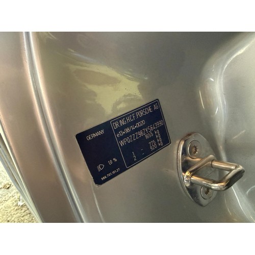 50 - 2000 Porsche Boxster S (986)Chassis number WP0ZZZ98ZYS643990Engine number M96/21Registration number ... 