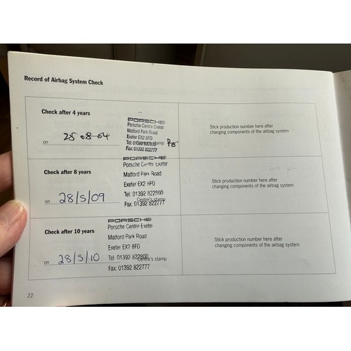 50 - 2000 Porsche Boxster S (986)Chassis number WP0ZZZ98ZYS643990Engine number M96/21Registration number ... 