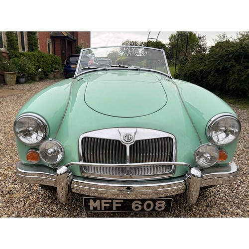 52 - 1962 MG A Mk II Roadster 1600Registration number MFF 608Chassis number G-HNL2/106008Ash green with a... 