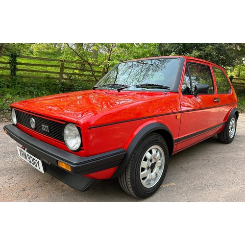 54 - 1983 VW Golf GTi Mk IRegistration number XRM 936YRed with a black and red stripe interiorJust over 1... 