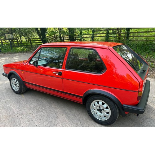 54 - 1983 VW Golf GTi Mk IRegistration number XRM 936YRed with a black and red stripe interiorJust over 1... 