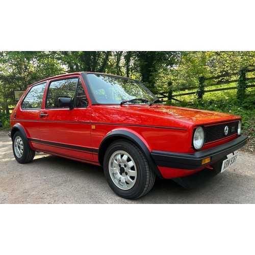 54 - 1983 VW Golf GTi Mk IRegistration number XRM 936YRed with a black and red stripe interiorJust over 1... 